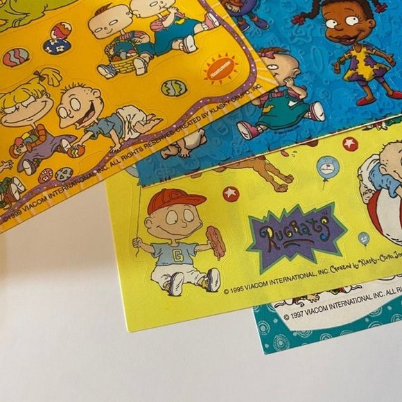 Vintage 1990s 2000 Sandylion & American Greetings Rugrats Stickers - 6 Sheets - Picture 9 of 10